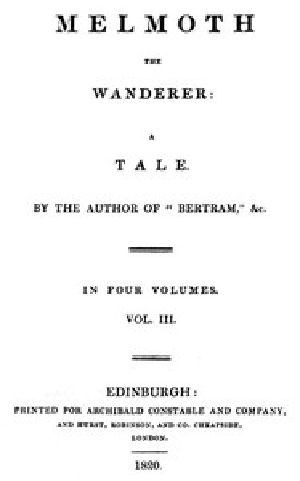 [Gutenberg 53687] • Melmoth the Wanderer, Vol. 3 (of 4)